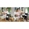 Dripflow Lašinis kavos aparatas su integruotu girnų malūnėliu namams, 1520W, 1.5 l vandens talpa, 24 valandų laikmatis, programuojamas kavos aparatas, automatinis malimas, virtuvės technika