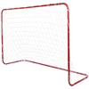Dveji futbolo vartai vaikams, raudoni, plieniniai, sodo, 122x183x61 cm, futbolo varteliai, lauko žaidimams, treniruotėms