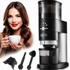 Elektrinė kavamalė su girnomis 350W automatinė 43 malimo nustatymai, kompaktiškas virtuvės prietaisas, kūginė kavamalė espreso ir filtrinei kavai, galingas kavos malūnas