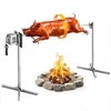 Elektrinis iešmo kepsninės rinkinys lauko vakarėliams, 8 aukščio lygiai, 60 kg talpa, nerūdijantis plienas, iešmo kepsninė, BBQ iešmas, lauko kepsninės rinkinys