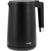Elektrinis virdulys 1,5 l, vėsus liesti, 2200 W, belaidis virdulys, juodas elektrinis virdulys