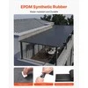 EPDM gumos stogo dangos ritinys, hidroizoliacija kemperių stogams ir tvenkiniams, lankstus patvarus paklotas, 1.14 mm EPDM stogo ritinys, vandeniui atspari stogo membrana gyvenamosioms ir mobiliosioms reikmėms