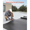 EPDM gumos stogo dangos ritinys, hidroizoliacija kemperių stogams ir tvenkiniams, lankstus patvarus paklotas, 1.14 mm EPDM stogo ritinys, vandeniui atspari stogo membrana gyvenamosioms ir mobiliosioms reikmėms