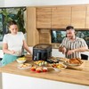 Fryvision Karšto oro gruzdintuvė 6.5L sveikam gaminimui, didelė galia 1700W, didelis stebėjimo langas, 12 programų, gruzdintuvė be aliejaus, daugiafunkcinė krosnelė, virtuvės kombainas