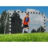 Futbolo treniruočių vartai 180 cm, su tinkleliu ir kuoliukais, metaliniai, vaikams, futbolo varteliai, treniruočių įranga