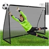 Futbolo vartai 180 x 120 cm, nešiojami, treniruočių, vaikams, plieniniai, juodi, futbolo varteliai, mini vartai
