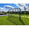 Futbolo vartai 240 x 170 cm, tvirtas tinklas, juodas plieno rėmas, treniruotėms, sodui, futbolo varteliai