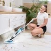 Garinis mopas ir rankinis garintuvas 2-in-1 giliam valymui, 1600W didelė galia, 15 sekundžių įkaitimas, 25 minučių veikimo laikas, garinis valytuvas, grindų plovimo įrenginys