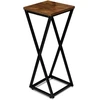 Gėlių stovas Loft Konel Rustic, juodo ąžuolo, 62 cm, augalų stovas, kambarinis stovas, gėlių lentyna