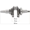 Generatoriaus alkūninis velenas PM-AGR-6500/7500, suderinamas su GX390 varikliu, generatoriaus atsarginės dalys, elektros generatoriaus alkūninis velenas