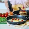 Indukcinių keptuvių rinkinys universaliam gaminimui, neprisvylanti marmuro danga, trys dydžiai 20 cm 24 cm 28 cm, indukcinių keptuvių komplektas, neprisvylančių keptuvių trio, virtuvės indų rinkinys