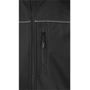 Juoda Softshell striukė su gobtuvu, 2XL dydis, vandeniui atspari striukė, orui laidi striukė, darbo striukė