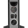 Juodas 2000 W konvekcinis šildytuvas su ventiliatoriumi, nešiojamas elektrinis šildytuvas, kambario šildytuvas