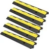 Kabelių apsaugos rampos, 5 vnt., 2 kanalų, 101 cm, Guma ir PVC