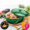 Ketaus emaliuotas puodas 4 litrų, ovalus puodas lėtam virimui ir kepimui, tinkamas indukcijai, 4 litrų ketaus troškintuvas, emaliuotas puodas orkaitei ir viryklei, troškinimo indas