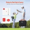 Kiemo golfo žaidimas, nešiojamas 9 duobučių lauko rinkinys, pramoga šeimai, nešiojamas golfo aikštynas, kiemo golfo žaidimas, 9 duobučių kiemo golfas