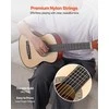 Klasikinės gitaros pradedančiųjų rinkinys, 780 mm liepos medienos instrumentas su nailoninėmis stygomis, pilnas priedų komplektas, natūralios spalvos