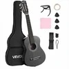 Klasikinės gitaros pradedančiųjų rinkinys, 780 mm liepos medienos instrumentas su nailoninėmis stygomis, derintuvu ir priedais, pradedančiųjų gitaros komplektas, gitara vaikams ir mokiniams