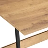 Kompiuterio stalas namams Skagen Craft, vintažinis, lofto, industrinio stiliaus, juodos ir rudos spalvos, rašomasis stalas biurui