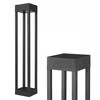 Kvadratinis apšvietimo stulpas LVT GX53, 60 cm, juodas