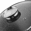 Kvadratinis keraminis puodas 24 cm su aromatizatoriumi ir silikoninėmis rankenų apsaugomis, tinkamas indukcijai 4.9 L, kvadratinis kepimo indas, troškintuvas