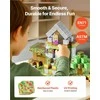 Magnetinės statybinės kaladėlės vaikams, STEM Montessori sensorinis žaislas, 150 dalių miško pilies rinkinys, kūrybiniai konstravimo kubeliai nuo 3 metų