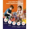 Magnetinės statybinės kaladėlės vaikams, STEM Montessori sensorinis žaislas, 150 dalių tamsios pilies rinkinys, kūrybinės konstrukcijos kubeliai nuo 3 metų