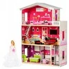 Malibu Dollhouse 3 aukštų medinis lėlių namelis su baldais ir liftu, 114cm