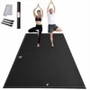 Mankštos kilimėlis, neslystantis jogos kilimėlis namų sporto salei, didelio tankio PVC, didelis 3.7 x 1.8 m fitneso kilimėlis, universalus treniruočių paviršius