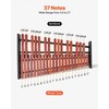 Medinis ksilofono instrumentas 37 natos, muzikinis rinkinys pradedantiesiems su reguliuojamu stovu, nešiojamas perkusijos komplektas, medinis metalofonas vaikams ir suaugusiems