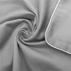 Multitex Medvilninio satino patalynės komplektas 160x200 cm, vientisos spalvos su apvadu, lengvas 130 g/m², antklodės ir pagalvių užvalkalai, miegamojo tekstilė