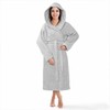 Medvilninis kilpinis chalatas su gobtuvu, unisex XXL dydis, 450 g/m² tankis, kelius siekiantis viešbučio stiliaus chalatas, pilkas medvilninis chalatas su kišenėmis, vonios apranga