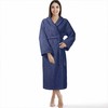 Medvilninis kilpinis chalatas, unisex dizainas, 450 g/m², iki kelių, su kišenėmis ir diržu, viešbučio stiliaus chalatas, minkštas namų drabužis