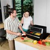 Megacrisp 11 litrų karšto oro gruzdintuvė, didelės galios 2800W, 6-in-1 daugiafunkcis virtuvės prietaisas, didelės talpos gruzdintuvė, orkaitė, grilis, džiovyklė, konvekcinė krosnelė