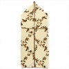 Merino vilnos kimono antklodė 2-in-1, 160x200 cm, rankovės, šilti namų drabužiai, šildantis reabilitacijos produktas, kreminė ruda, vilnonis pledas