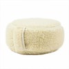 Merino vilnos meditacijos pagalvėlė, užpildyta grikiais, ergonominė atrama, 30 cm x 15 cm, terapinė pagalvė, sėdėjimui