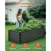 Metalinė pakeliama lysvė daržovėms ir žolelėms, cinkuota tvirta sodinimo dėžė, atviro dugno konstrukcija, 1800 mm x 900 mm x 600 mm sodo lysvė