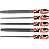 Metalinės dildės 250 mm, 5 dalių rinkinys, plieninės dildės, plokščių dildžių rinkinys
