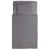 Multitex Muslino patalynės komplektas kūdikiams, 100% medvilnė, 100x135 cm ir 40x60 cm, Oeko-Tex sertifikatas, švelnus naujagimiams, užsegamas užtrauktuku, pilka vaikiška patalynė