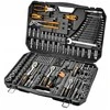 Neo Tools 233 dalių veržliarakčių rinkinys su reketiniais raktais, atsuktuvais ir replėmis