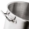 Nerūdijančio plieno puodas indukcijai, 16.5 litrų talpa, didelis šeimyninis puodas, plaunamas indaplovėje, 16.5 L puodas, indukcinis puodas, nerūdijančio plieno puodas, didelis virimo puodas