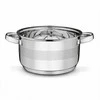 Nerūdijančio plieno puodų rinkinys universaliam gaminimui, tinkamas indukcijai, plaunamas indaplovėje, 3 dydžiai 16 cm 20 cm 24 cm, virtuvės indų komplektas