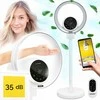 Pastatomas ventiliatorius be menčių 4in1 su oro gryninimo funkcija ir naktine lempa, WiFi valdymas, HEPA filtras ir UV lempa, išmanus ventiliatorius namams, oro valytuvas