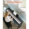 Pasvertas skaitmeninis pianinas pradedantiesiems, pilnai pasverta 88 klavišų klaviatūra su stovu, trigubu pedalu, 280 tonų, „Bluetooth“ ir MIDI, įrašymo funkcija