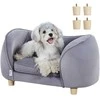 Patvari sofa augintiniams, Minkšta veliūrinė sofa, Mažiems šunims ir katėms