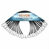 Plokščia tampri virvė 19.8 mm, tvirta, kroviniams, brezentams, sunkvežimiams, palapinėms, elastinga virvė su plieniniais S formos kabliais, 50 vienetų rinkinys, tvirti tamprūs diržai, plokščias tamprus diržas