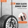 Plokščia tampri virvė 19.8 mm, tvirta, kroviniams, brezentams, sunkvežimiams, palapinėms, elastinga virvė su plieniniais S formos kabliais, 50 vienetų rinkinys, tvirti tamprūs diržai, plokščias tamprus diržas