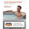 Pripučiama sūkurinė vonia 4–6 asmenims, nešiojamas kvadratinis SPA su 130 purkštukų, energiją taupantis PVC lauko SPA, pripučiama lauko vonia