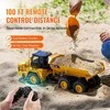 RC savivarčio žaislas, nuotoliniu būdu valdoma statybinė transporto priemonė, 11 kanalų 1:16 mastelio, RC savivartis, nuotoliniu būdu valdomas savivarčio žaislas, statybinės transporto priemonės žaislas
