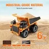 RC savivarčio žaislas, nuotoliniu būdu valdoma statybinė transporto priemonė, 1:18 mastelio savivartis su metaline platforma, 9 kanalų RC sunkvežimis vaikams, savivarčio žaislas su įkraunama baterija